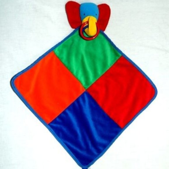 Jellycat First Steps MultiColor Elelphant Security Blanket - Picture 1 of 2